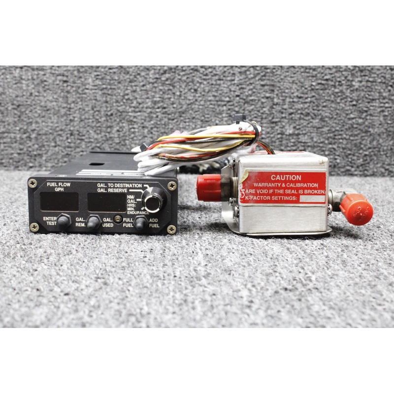 912041T-D, 680501B Shadin Fuel Flow Indicator w Transducer, STC (Volts: 14-28)