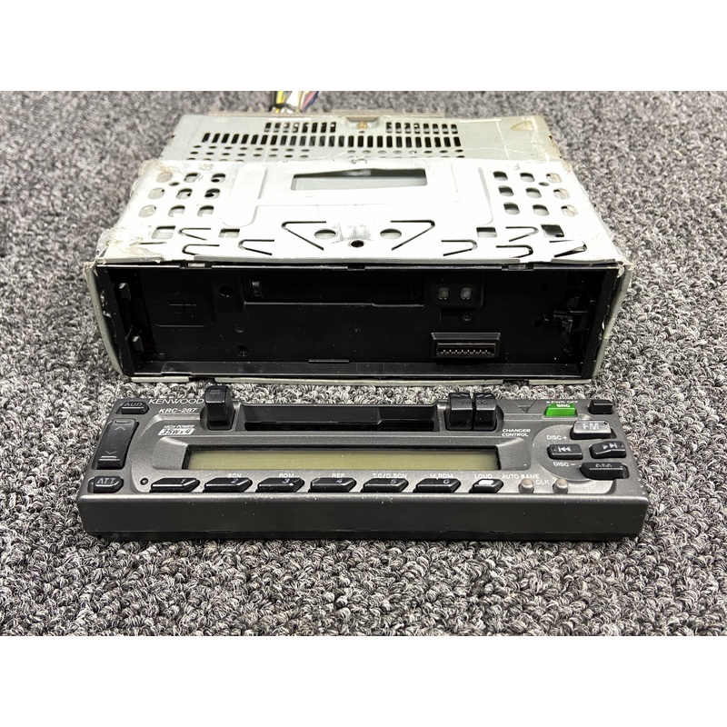 KRC-287 Kenwood Cassette Receiver w Detachable Face (12V, Worn Mount)
