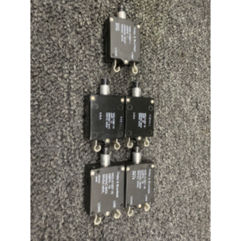 W23-X1007-1, W23-X1007-10 Potter & Brumfield Circuit Breaker Set of 5 (Amp: 1,10)