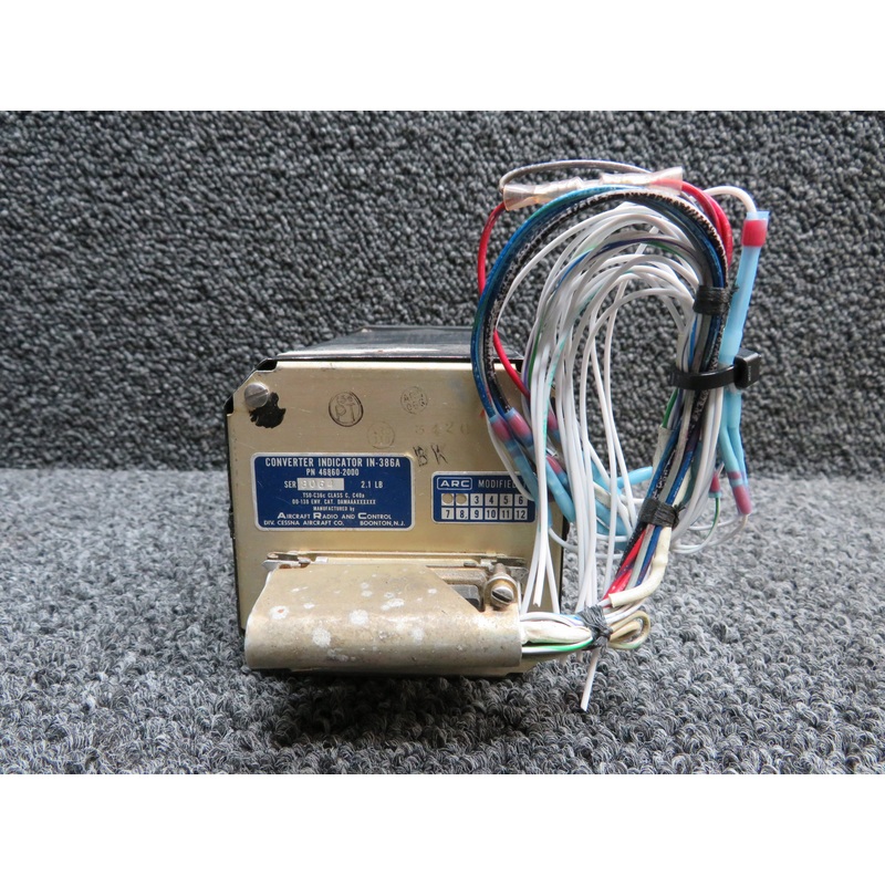 46860-2000 ARC IN-386A VOR, LOC, Glideslope Converter Indicator with Mods