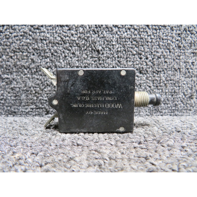 454658 Wood Electric Push Circuit Breaker