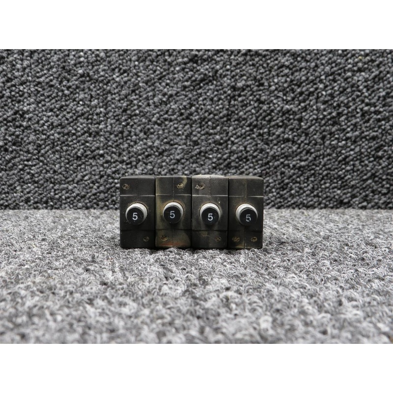 W23-X1007-5 Potter and Brumfield Circuit Breaker Set 4 (5amps) (Rust)