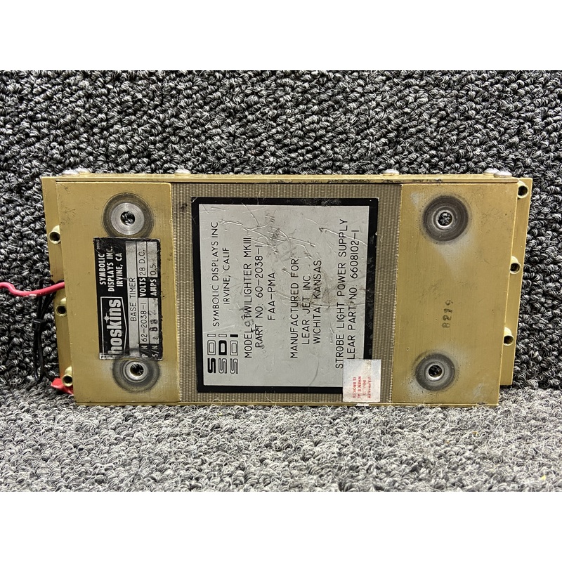 60-2038-1 (Alt: 6608102-1) SDI Strobe Light Power Supply (28V)