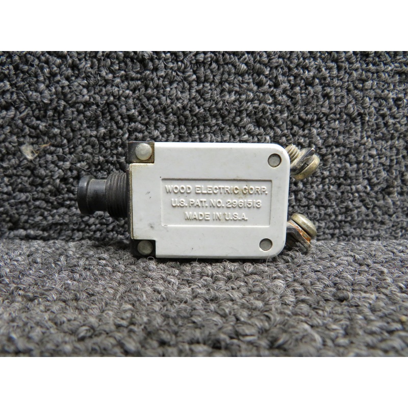 MS25244-5 (Alt: 105-205-101) Wood Electric Push Circuit Breaker