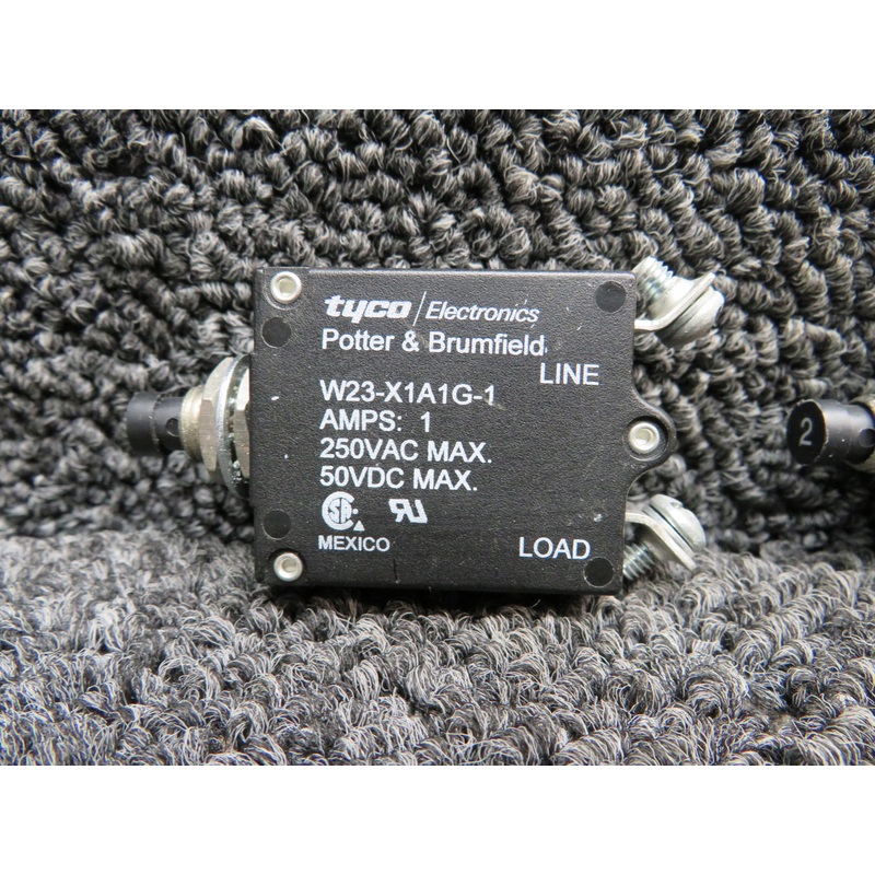 Tyco, Potter and Brumfield, Wood Push Circuit Breakers Set of 25 (Amps: 1-50)