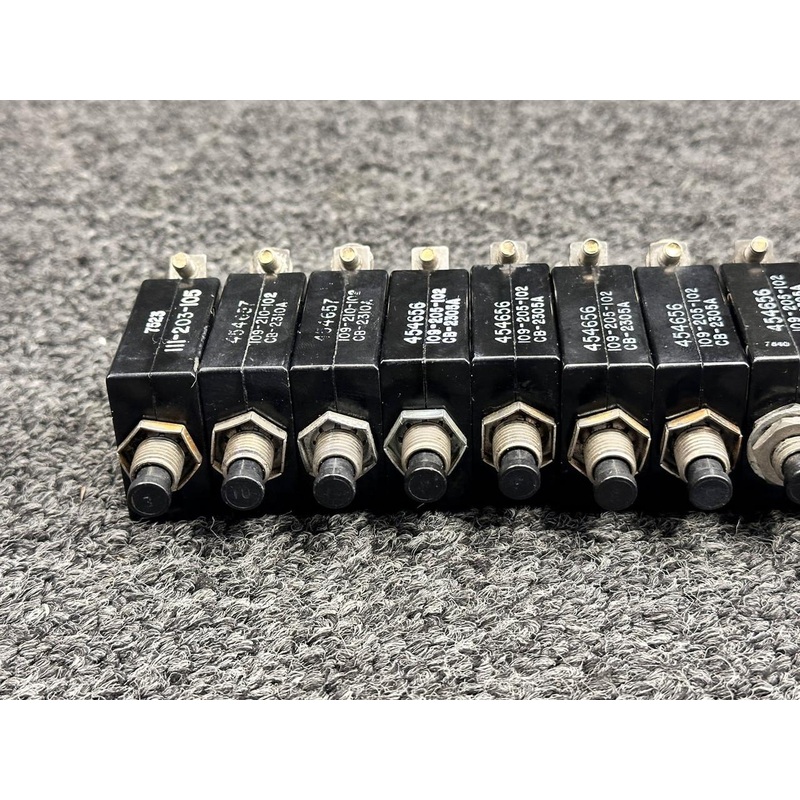 111-202-101 Wood Electric Circuit Breakers (Set of 15)