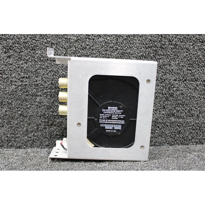 305467-00 Sandia Safe328 Avionics Cooling Fan with Mod, Bracket (Volts: 22-31)