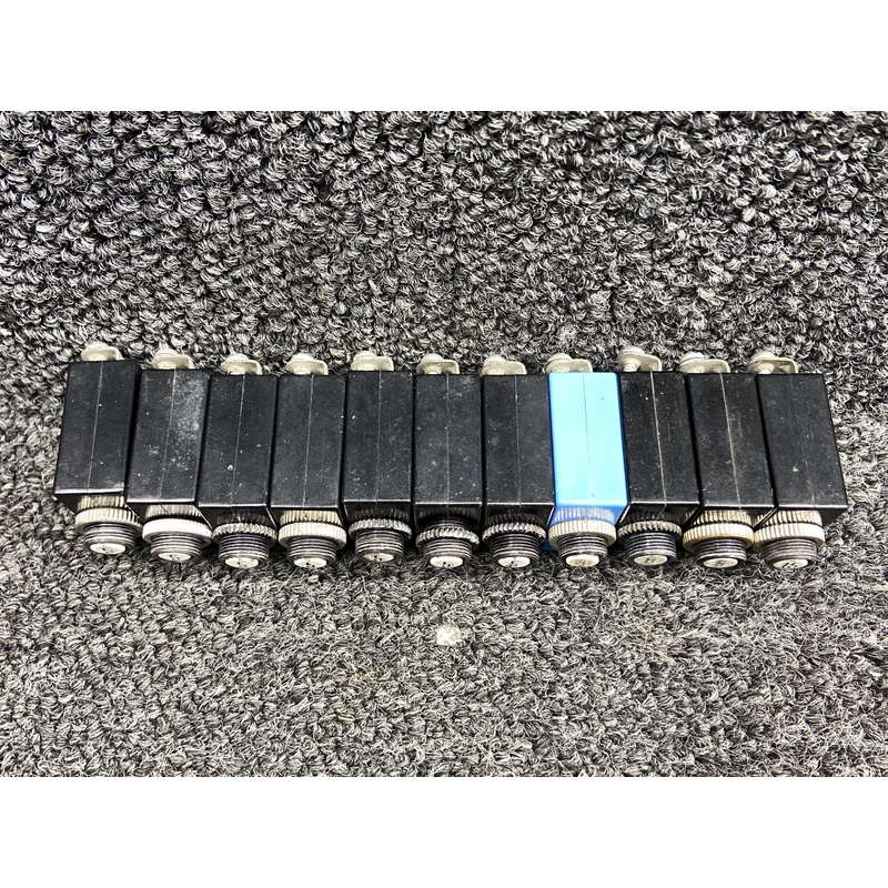 S-1360 Wood Electric Push To Reset Circuit Breaker Set (Amps Vary)