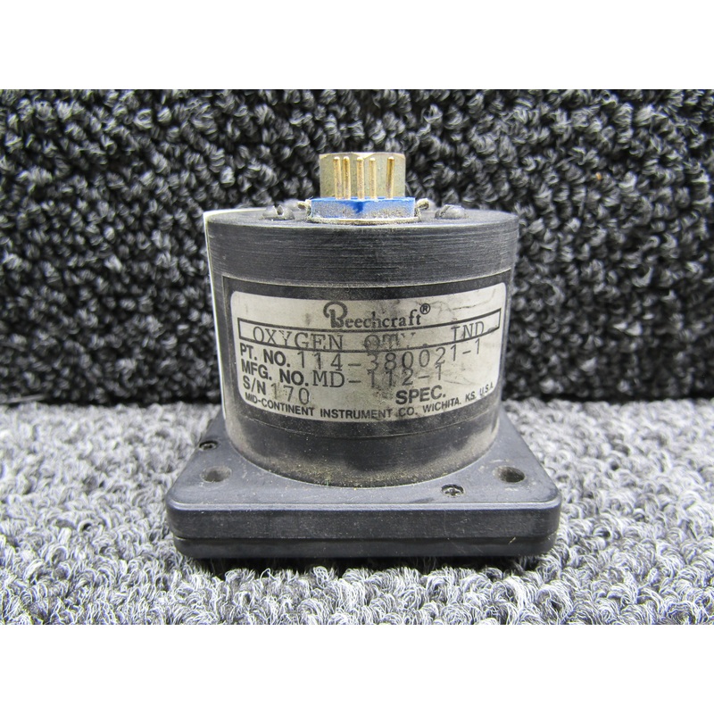 MD-112-1 (Alt: 114-380021-1) Mid-Continent Oxygen Qty Indicator