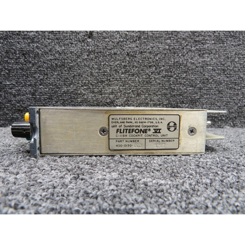 400-0130-003 Sundstrand C-118R Flitefone VI Cockpit Control Unit