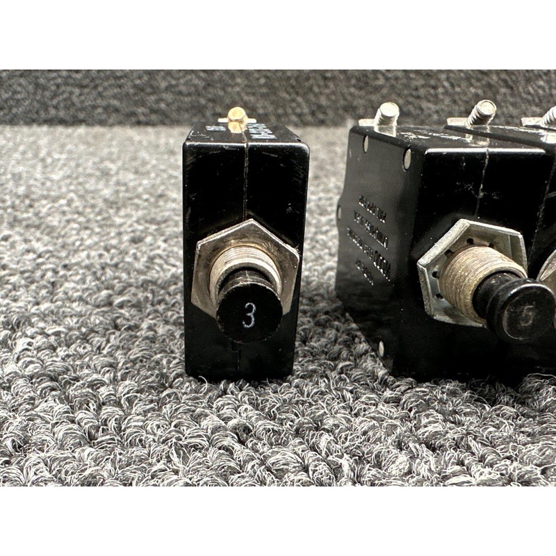 454-656, 454-657, 454-659 Wood Electric Push Circuit Breaker (Set of 16)