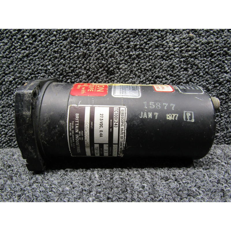 601-009-950 Brittain Industries TC100(24) Gyroscopic Rate of Turn Indicator