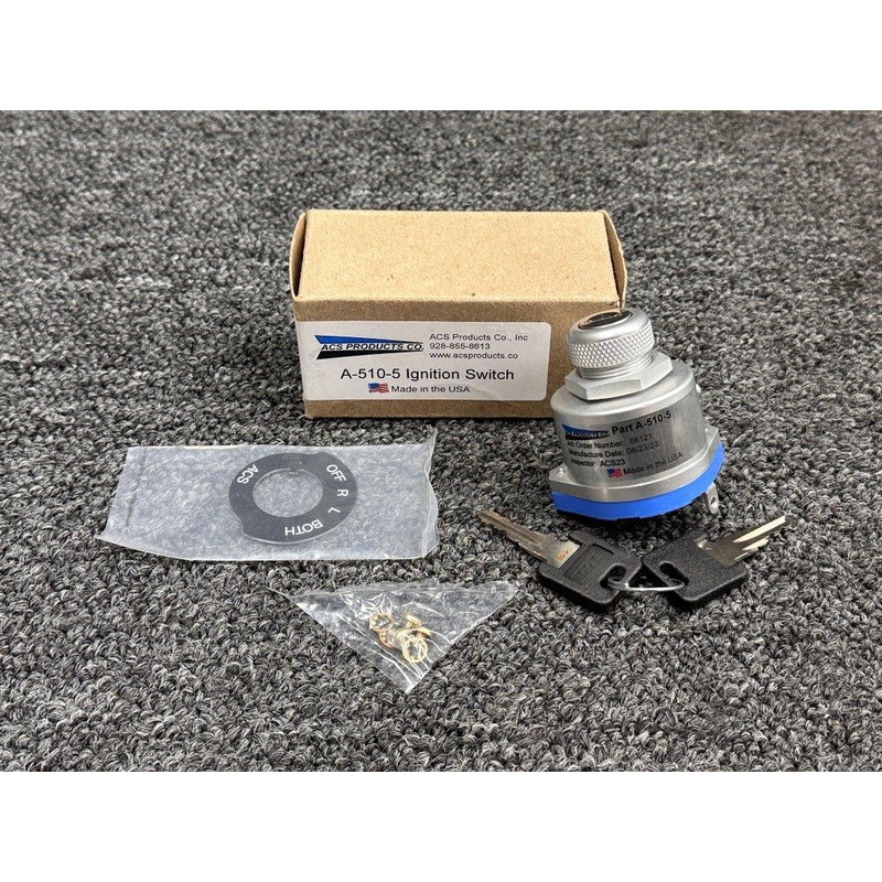A-510-5 ACS Products Ignition Switch Assembly with Keys (New Old Stock)
