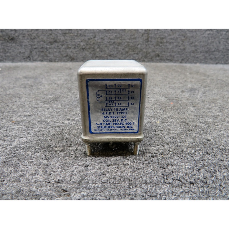 MS25271-D1 Struthers-Dunn Inc. Relay (Bent Screw) (Coil Volts: 28)
