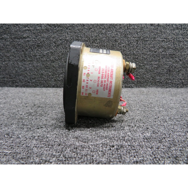 R-10-T Radair Exhaust Gas Temperature Indicator with Modifications (Glass Face)