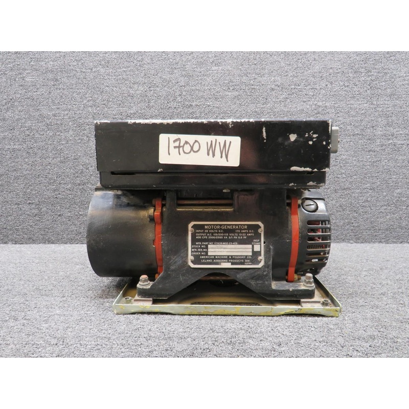 07639-MGE-23-413 Leland Airborne Motor Generator with Tray (Worn Housing) (28V)