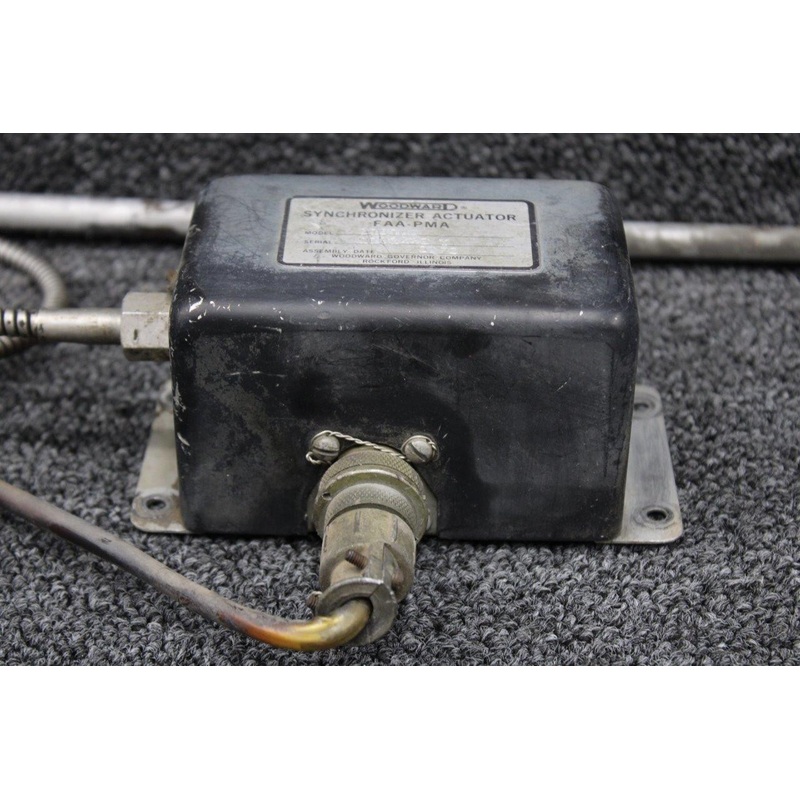 213100, 1550017-8 Woodward Propeller Synchronizer Actuator with Shaft Cable