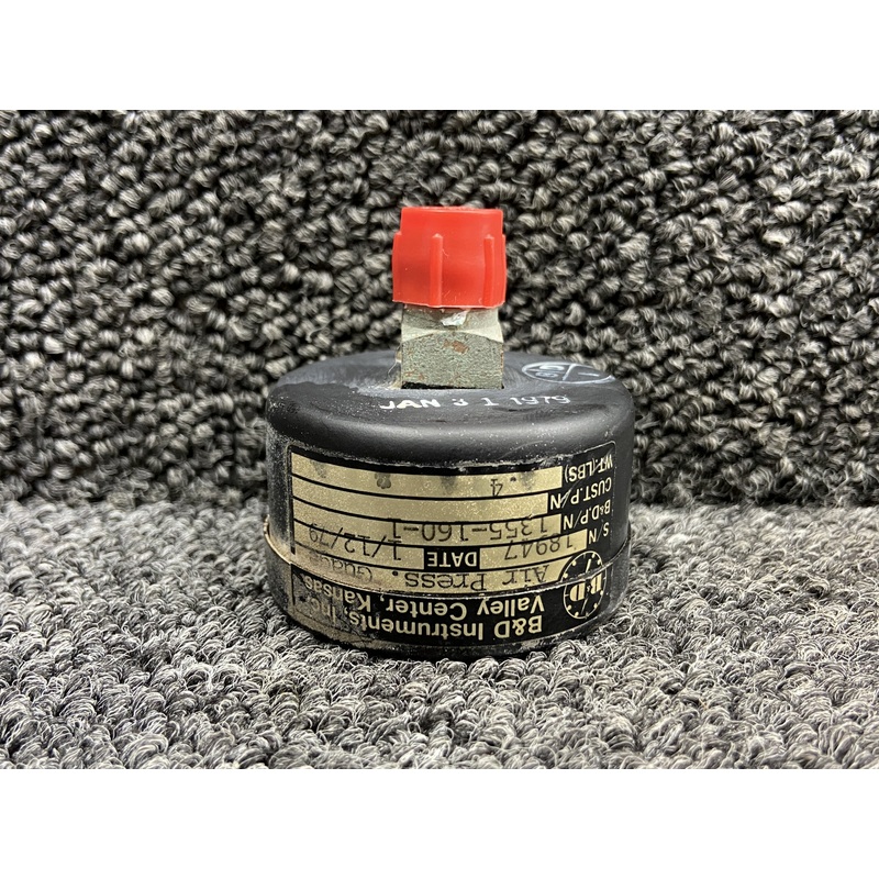 1355-160-1 B&D Instruments Air Pressure Indicator