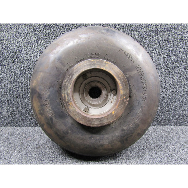 40-90A Cleveland Main Wheel Assembly with Brake Disc and Tire (6.00-6)