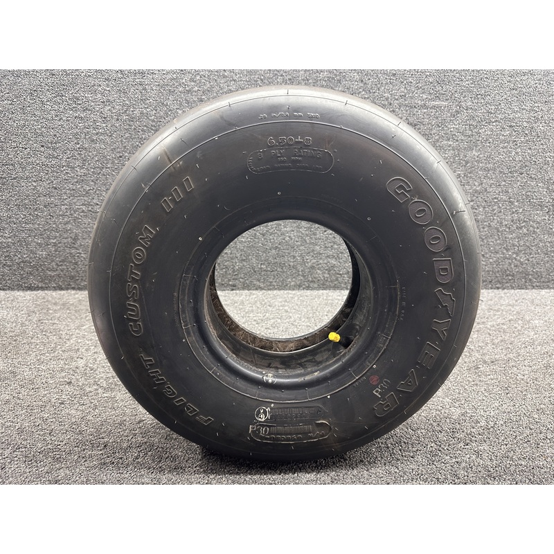 658C86-4 Goodyear Flight Customer III 6.50-8 Tire with Inner Tube (8 Ply)