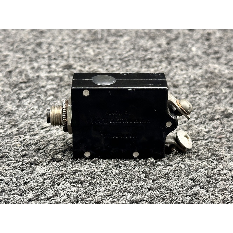 S-1707-60 (Use: S1232-55) Wood Electric Push to Reset Circuit Breaker (60A)