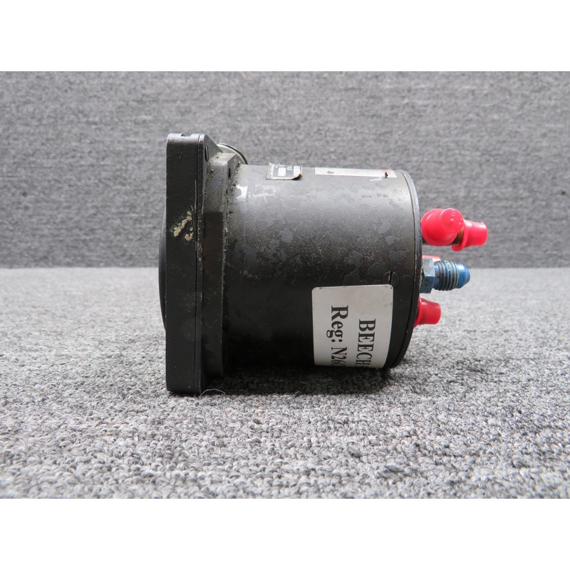 96-384069-1 Aircraft Instruments Fuel Flow Indicator with Mods, Lighted (Cracked)