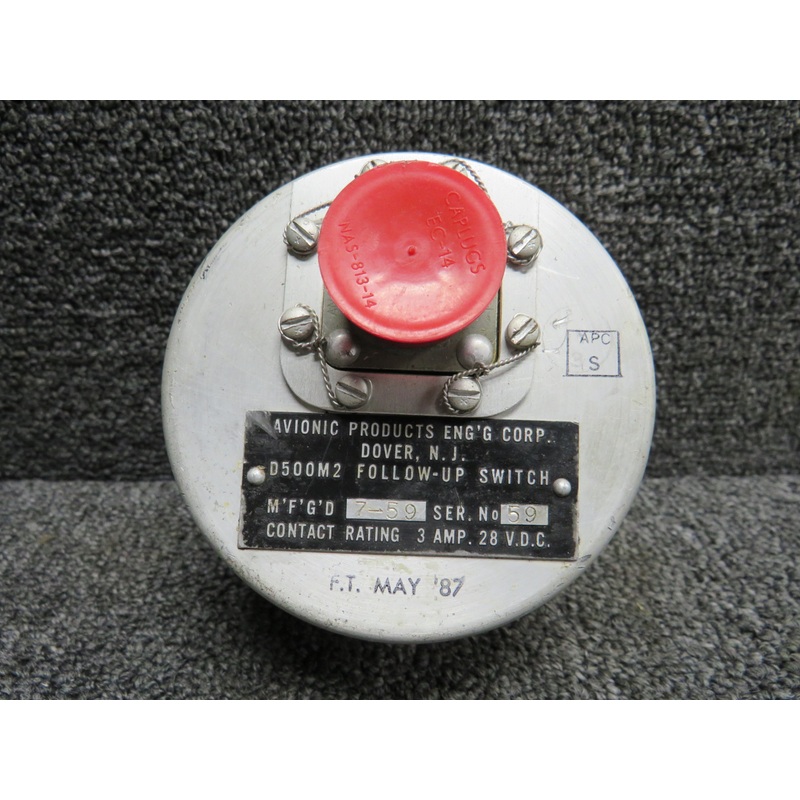D500M2 Avionic Product Switch with Serviceable Tag (28V) (Overhauled)