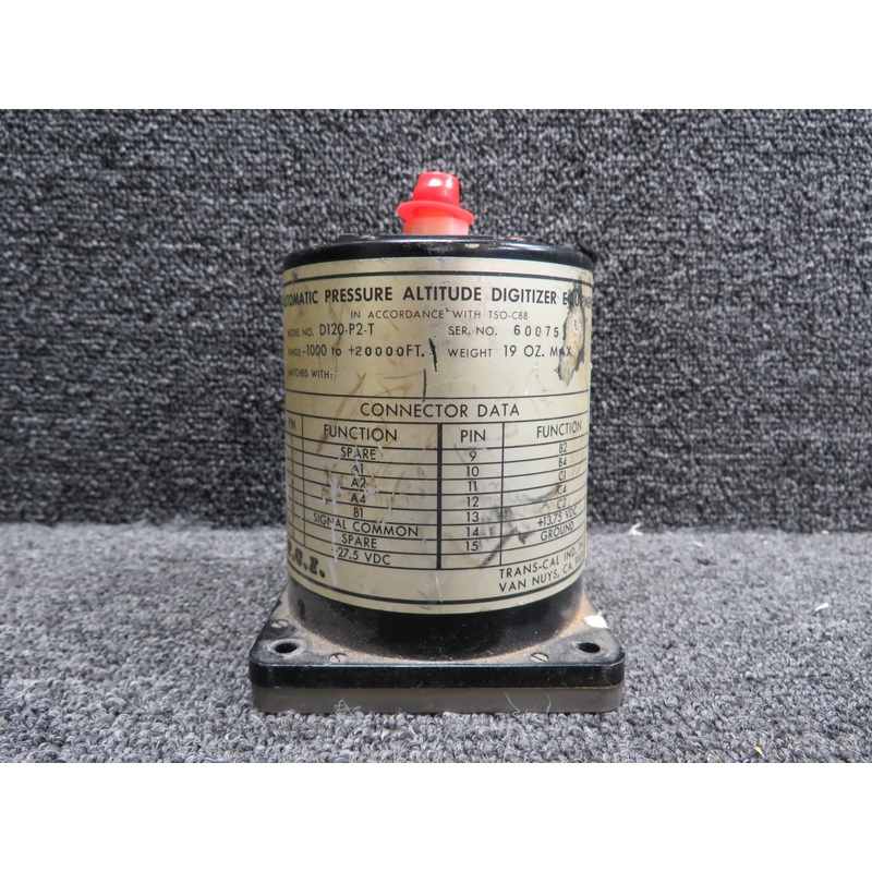 D120-P2-T Trans-Cal Automatic Pressure Altitude Digitizer Unit