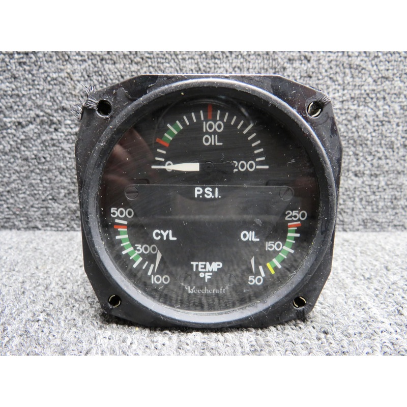 18B332-3 (Alt: 58-380083-3) AID Tri-Gauge Engine Indicator