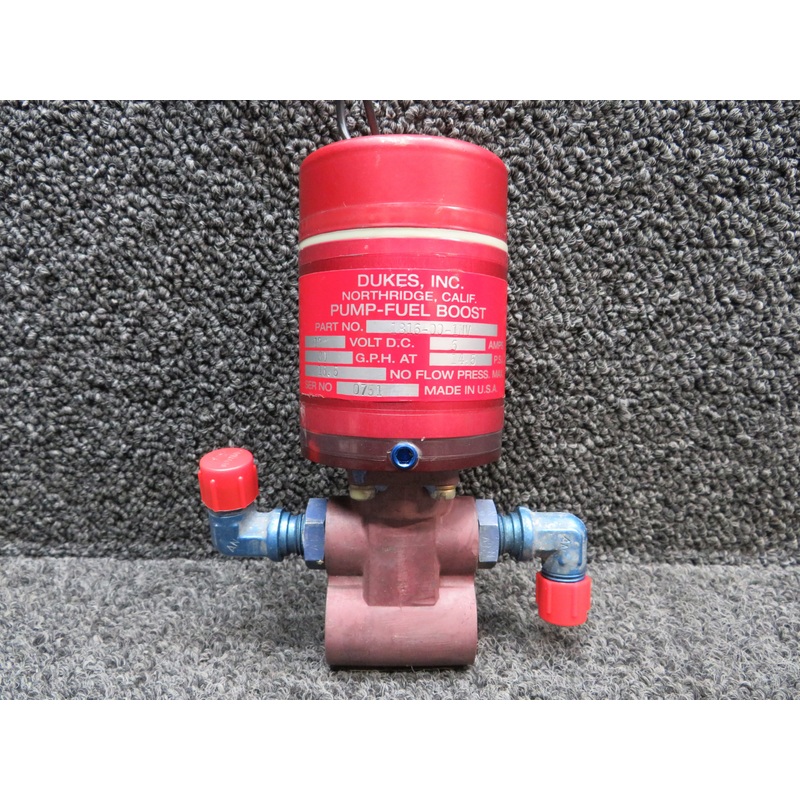 1816-00-1NV Dukes Single Speed Fuel Pump (Volts: 12) (Amps: 6)