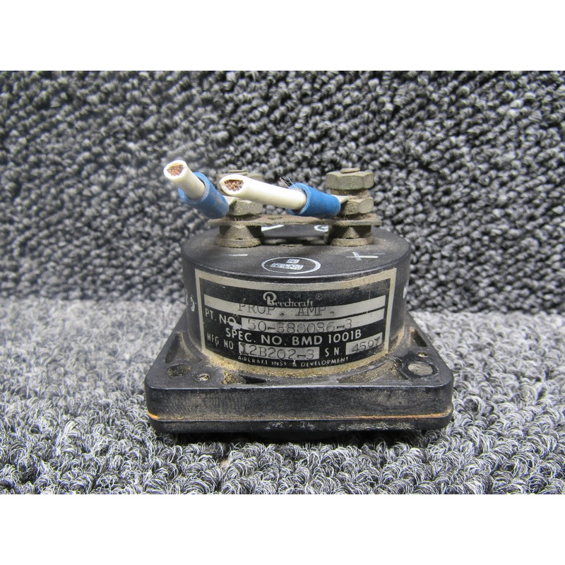 50-380086-3 (Alt: 12B202-3) Aircraft Instruments Prop Amps Indicator