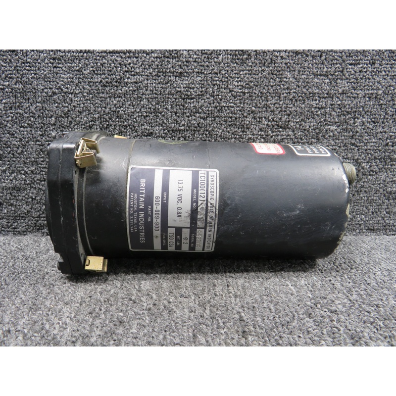 600-009-900 Brittain TC100(12) Gyroscopic Rate of Turn Indicator (13.75V)