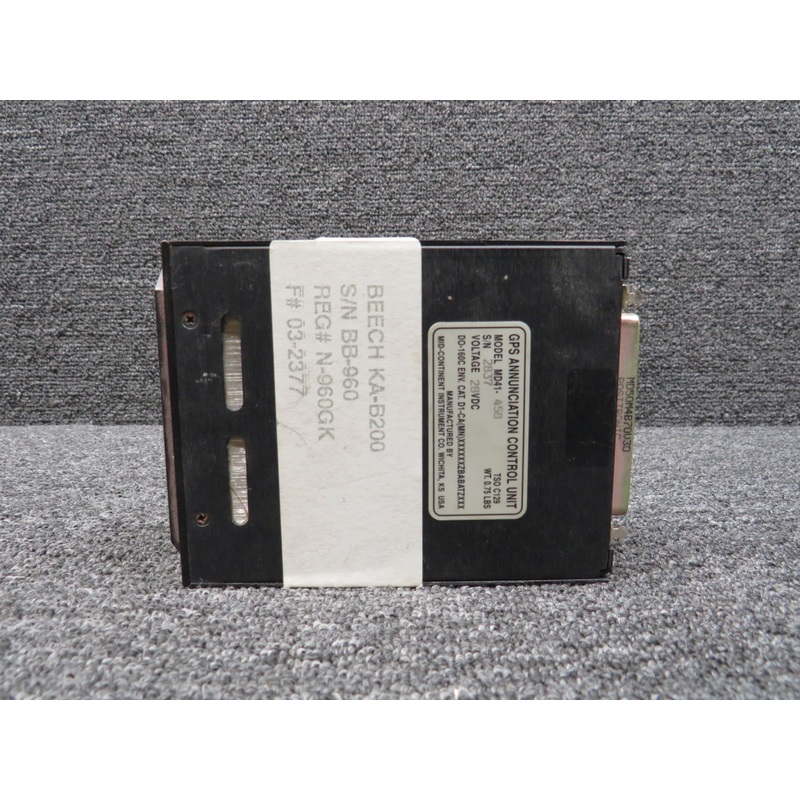 MD41-458 Mid-Continent GPS Annunciation Control Unit (28V)