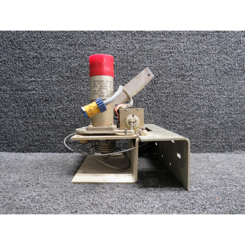 317A186 Globe Ind. Gearcase Motor w Servo and Mount Assembly (12V)
