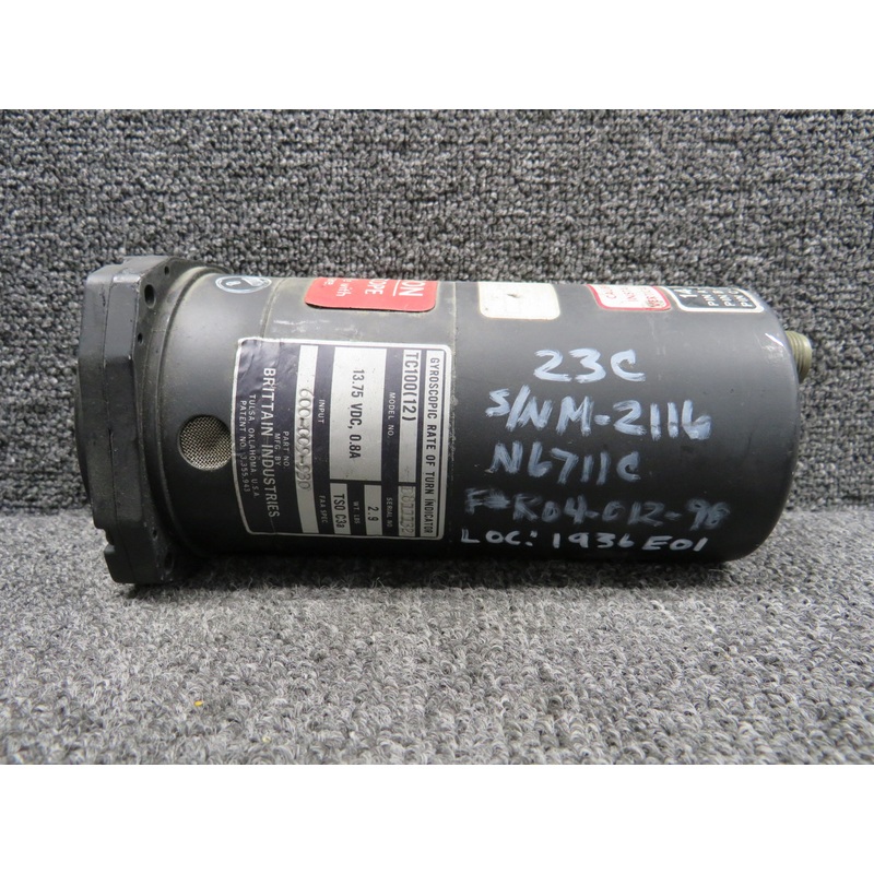 600-009-930 Brittain TC100(12) Gyroscopic Rate of Turn Indicator (13.75V)