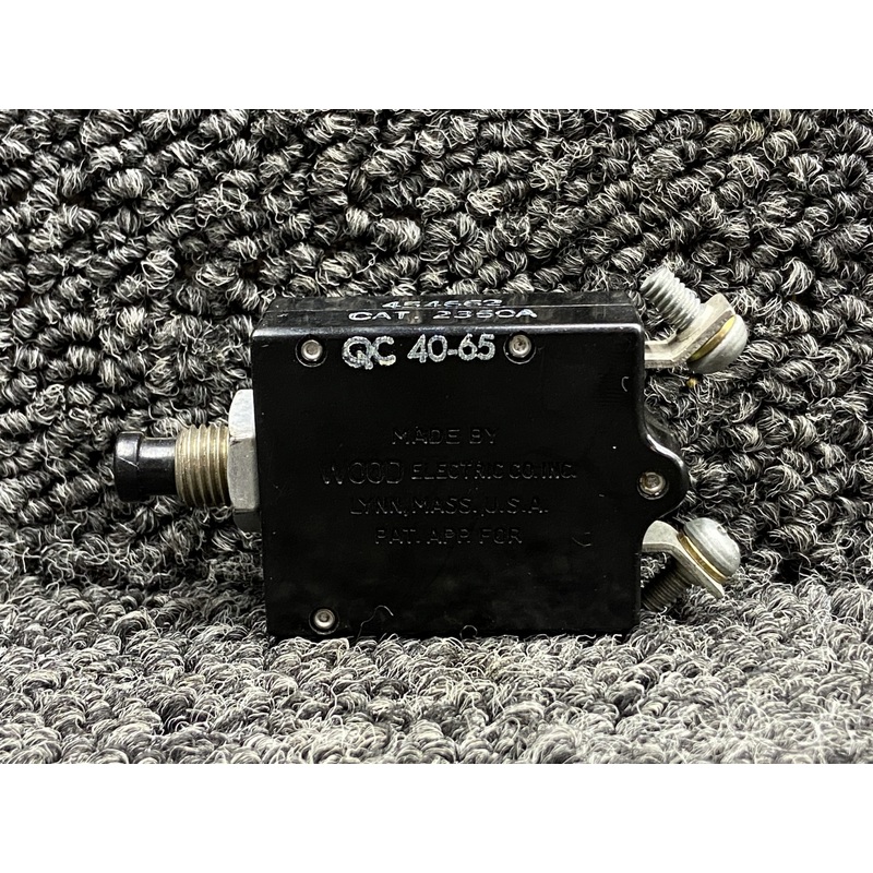 454-662 Wood Electric Push to Reset Circuit Breaker (Amps: 50)