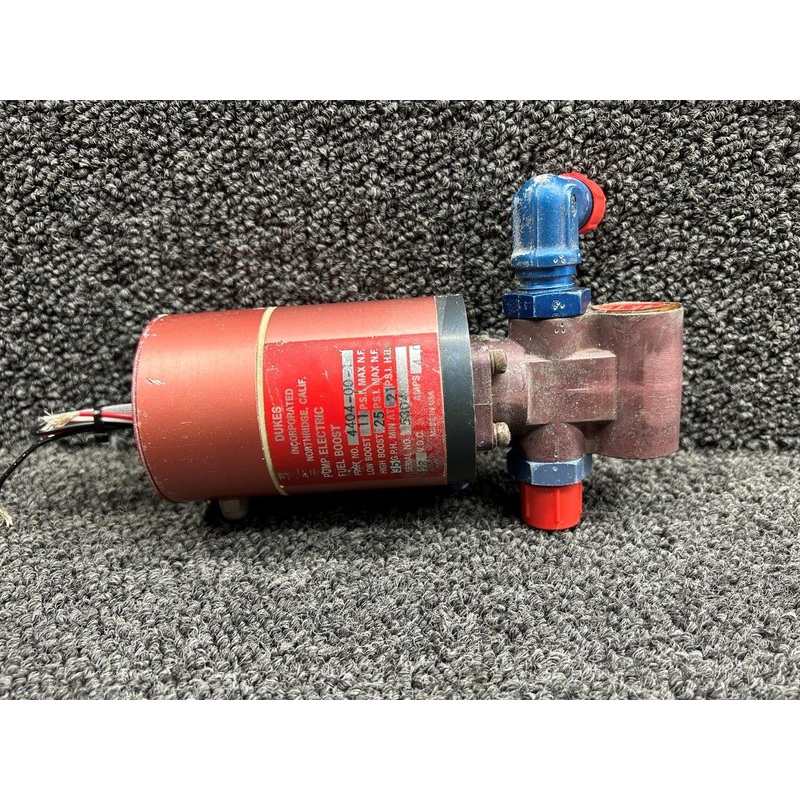 4404-00-1 (Use: 4404-00-7) Dukes Inc Fuel Boost Pump Assembly (Volts: 28)