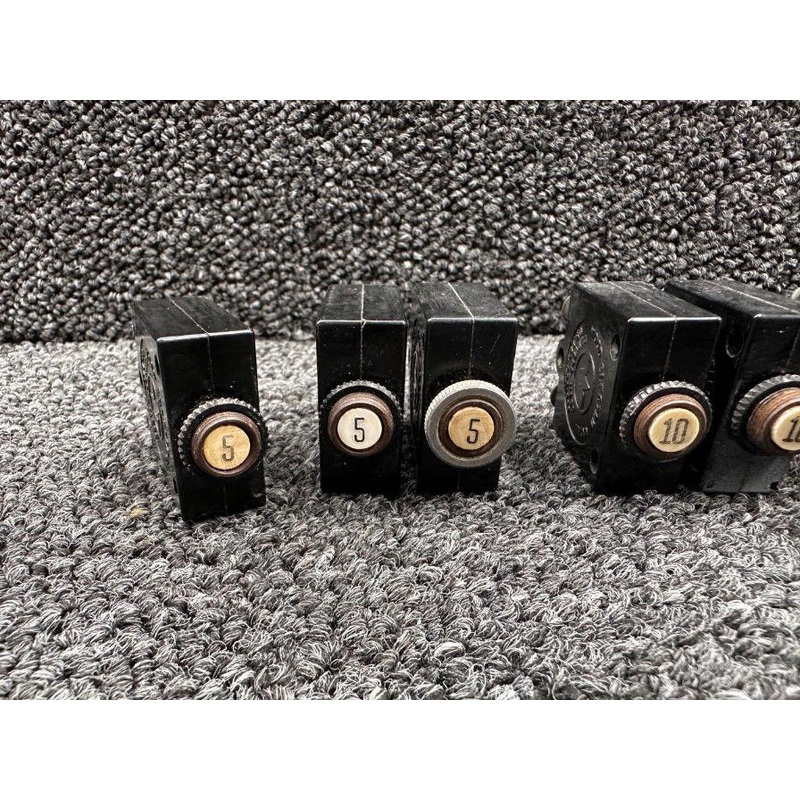 S-1360 Woodward Electric Circuit Breaker (Set of 9, Amps: 5-25)