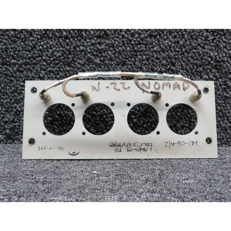 2-N-80-175 (Alt: 2-N-80-179) GAF Nomad Fuel Indicator Panel with Post Lights