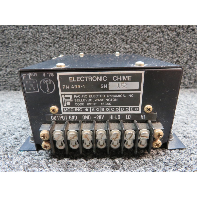 495-1 Pacific Electro Electronic Chime (Volts:28)