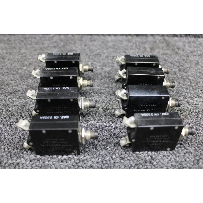 CB2305A Wood Electric Push Breaker Set of 8 (Amps: 5)