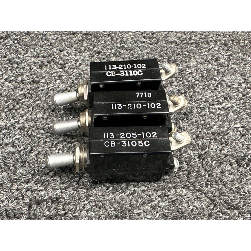 113-205-102, 113-210-102 Wood Electric Toggle Switches (Amps: 5-10) (Set of 3)