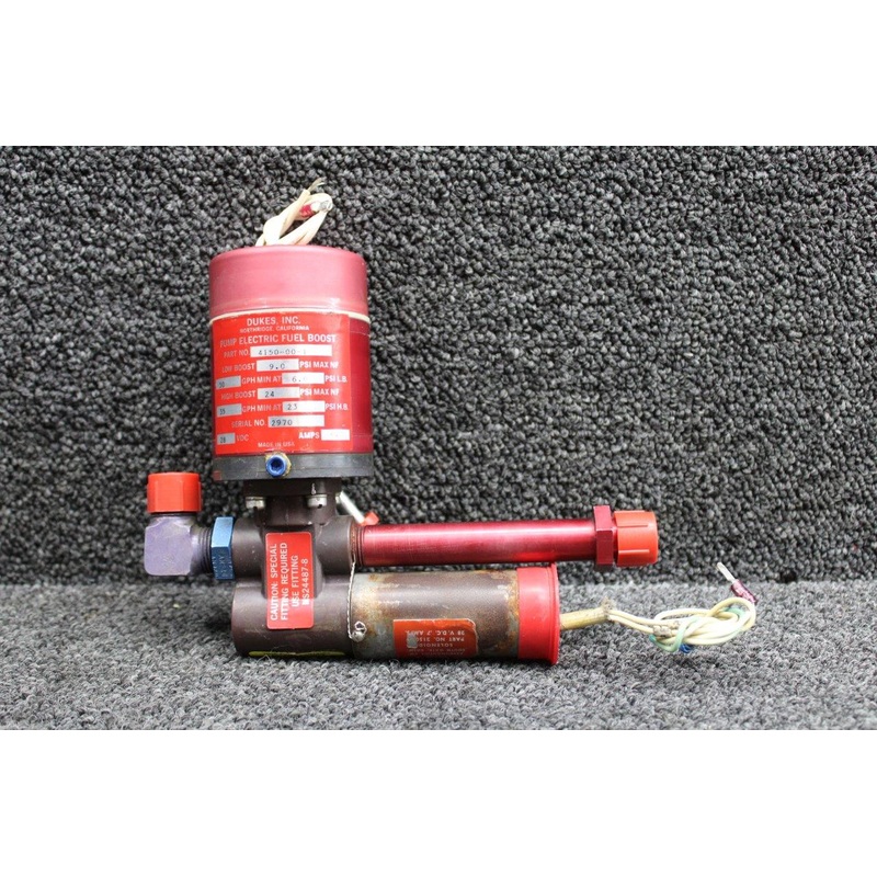 4150-00-1, 2150-09 Dukes Electric Fuel Boost Pump with Solenoid (28V) (4A)
