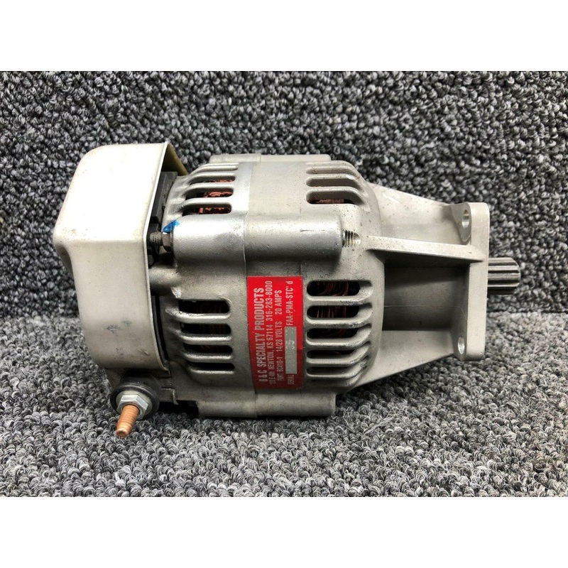 BC410-1 Continental IO-550-N42 B&C Specialty Alternator Assembly (14-28V, 20A)