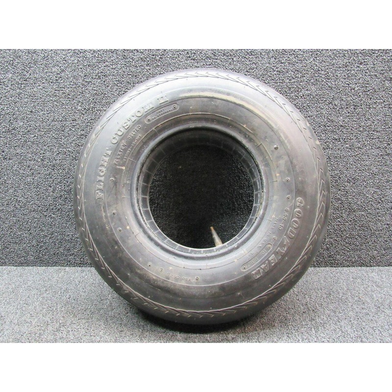 650C06-1 Goodyear Flight Custom II 6.50-10 Tire W/ Tube