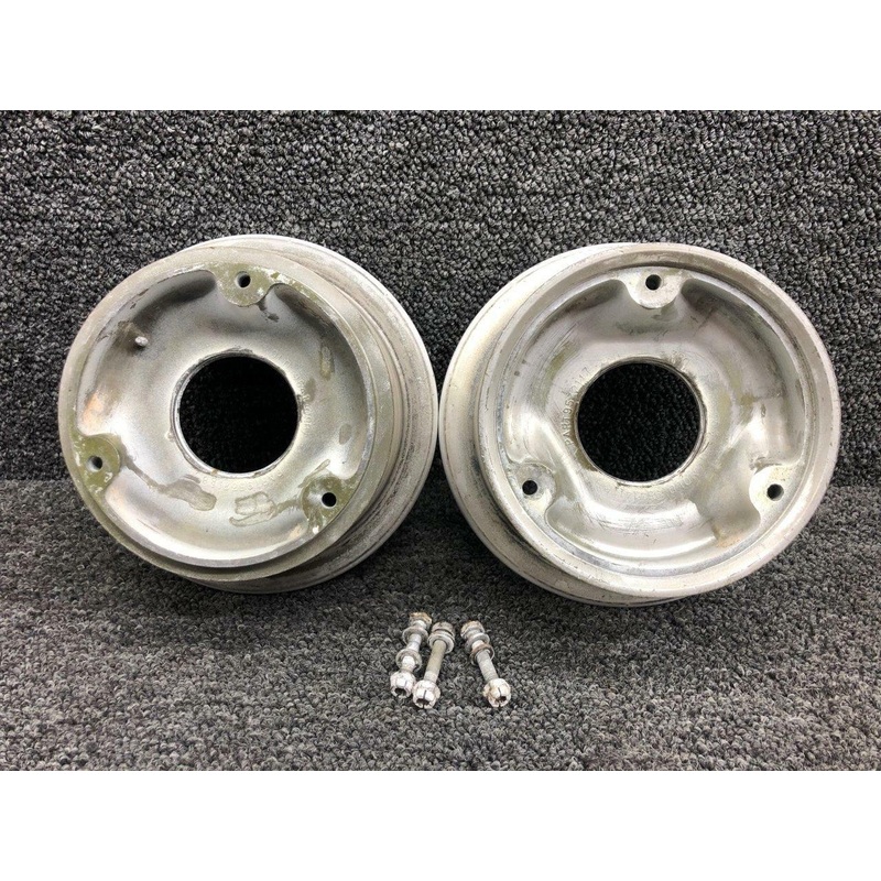 9532112 (Alt: 0842210-7) Goodyear 6.00-6 Wheel Assembly (Minus Bearings)
