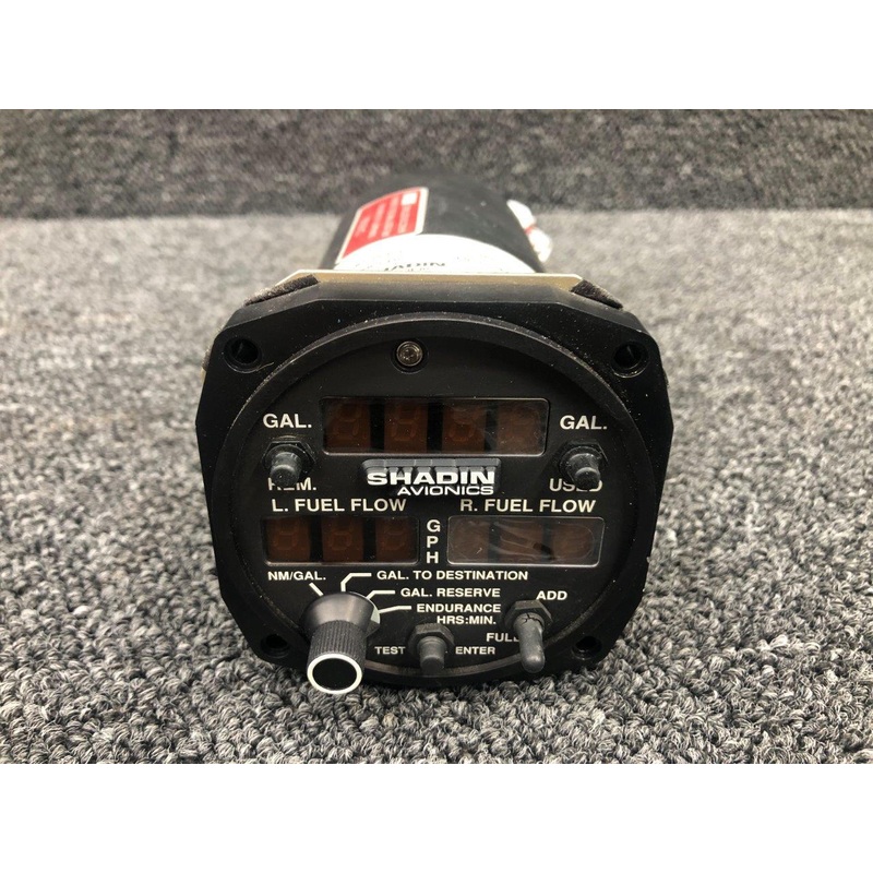 910532P Shadin Avionics Fuel Flow Indicator W/ STC (Volts: 14-28)