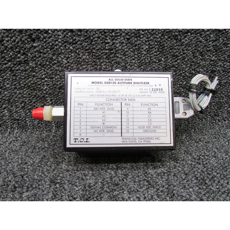 SSD120-30 Trans-Cal Industries Altitude Digitizer with Tray (14, 28V) (0.45A)