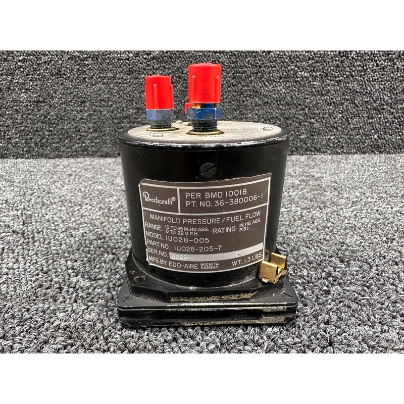 IU028-205-7 Edo-Aire, Mitchell IU028-005 Manifold Pressure, Fuel Flow Indicator
