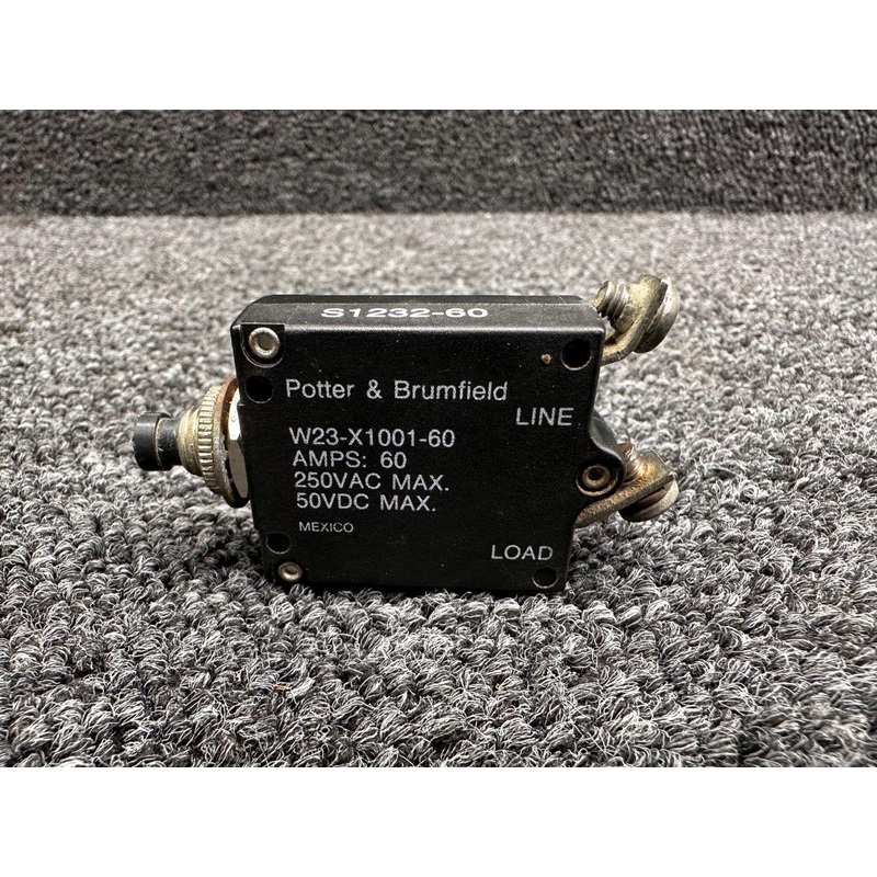 W23-X1001-60 Potter and Brumfield Circuit Breaker (Amps: 60)